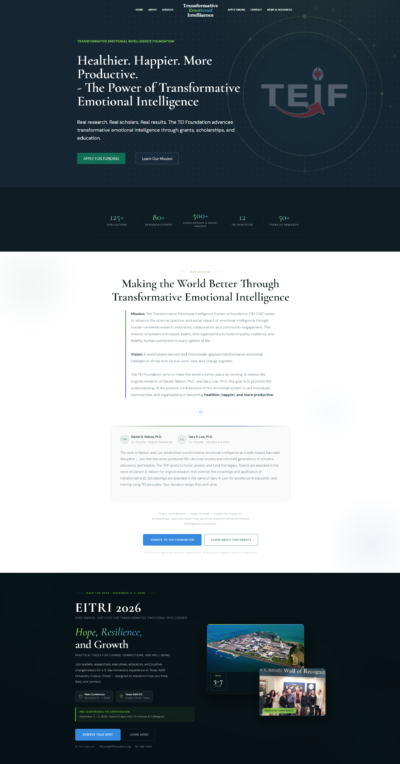 TEI Foundation custom WordPress site